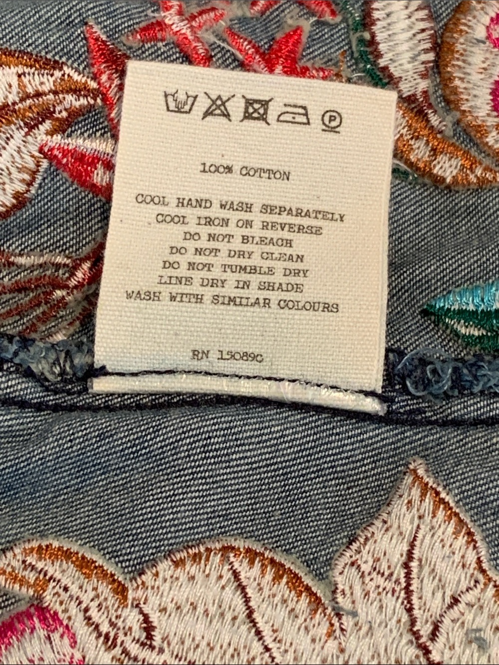 Spell Flower Child Denim Shirt/Jacket - Picture 12 of 14